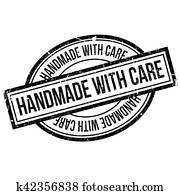 Handmade With Care rubber stamp Handmade With Care rubber stamp