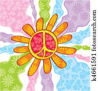 Hippie peace symbol Hippie peace symbol