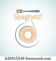 spaghetti, nudelgerichte, platte, gabel, hintergrund spaghetti, nudelgerichte, platte, gabel, hintergrund