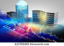 Stock market graph Stock market graph