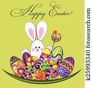 Vector Easter bunny Vector Easter bunny