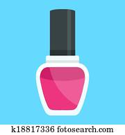 Bottles with spilled nail polish Stock Image | k8332680 | Fotosearch
