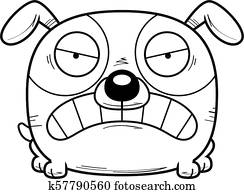 wahnsinnig, klein, hund