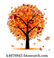 Beautiful autumn tree for your design Beautiful autumn tree for your design
