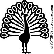 Beautiful peacock symbol Beautiful peacock symbol