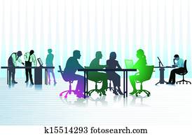 Business people in office