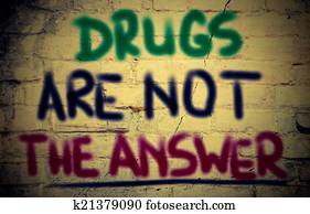 Drugs Are Not The Answer Concept Drugs Are Not The Answer Concept