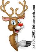 karikatur, weihnachten, Santas, rentier karikatur, weihnachten, Santas, rentier