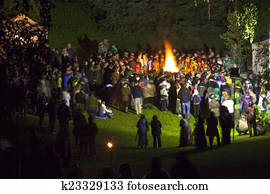 Midsumer or John's eve celebration in Latvia