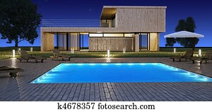 Modern house with pool Modern house with pool