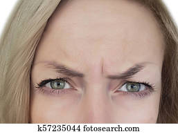 woman wrinkle face