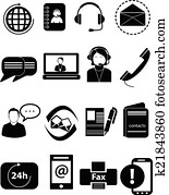 customer service icons customer service icons