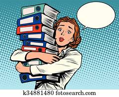 the, 女孩, 會計師, 年度, 報告