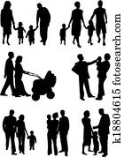 משפחה, -, צללית