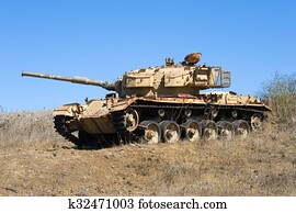 antigas, tanque, de, guerra