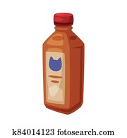 Cat Shampoo, Pet Animals Care Product Cartoon Style Vector Illustration on White Background Cat Shampoo, Pet Animals Care Product Cartoon Style Vector Illustration on White Background