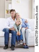Family on sofa Family on sofa
