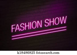 Fashion show neon sign Fashion show neon sign