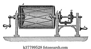 Old illustration: bakery machine Old illustration: bakery machine