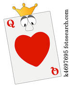 queen of hearts with google eyes queen of hearts with google eyes