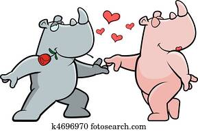 קרנף, רומנטיות