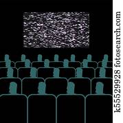 授課, hall., 在, 電影院, 人們, 坐, 上, armchairs., presentation.