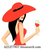 Clipart of beautiful woman face vector illustration k6626441 - Search ...