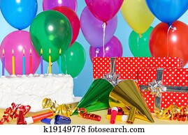 Birthday party still life