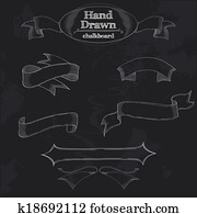 Chalkboard Banner and Ribbon Chalkboard Banner and Ribbon