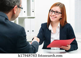 handshake while job interviewing