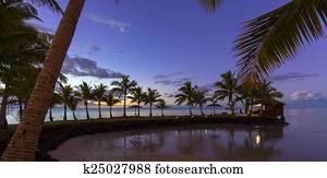 Samoa at sunset