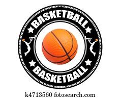 Basketball label Basketball label