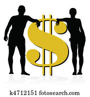 couple leaning on the dollar couple leaning on the dollar