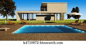 Modern house with pool Modern house with pool