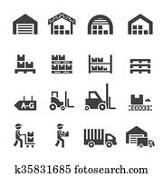 warehouse icon warehouse icon