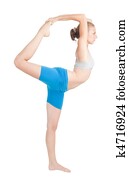 Woman exercise in flexibility
