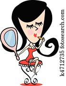 לשים באיפור, גזוז אומנות