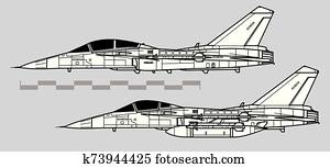 AIDC F-CK-1 Ching-kuo. Outline vector drawing AIDC F-CK-1 Ching-kuo. Outline vector drawing