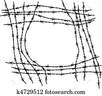 arame farpado, quadro