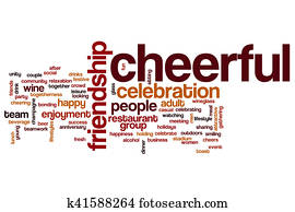 Cheerful word cloud