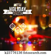 Merry Christmas and Happy New Year Background