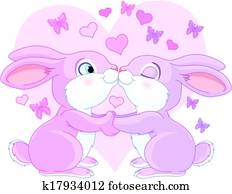 Valentine rabbits Valentine rabbits