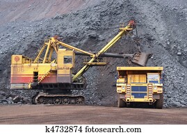 Mining of iron ore                 