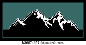 Outdoors mountain logo Outdoors mountain logo