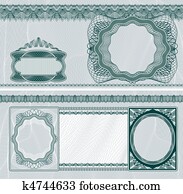 Blank banknote layout Blank banknote layout