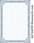 Blank guilloche border for diploma or certificate Blank guilloche border for diploma or certificate