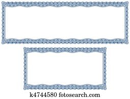 Blank guilloche borders for diploma or certificate Blank guilloche borders for diploma or certificate