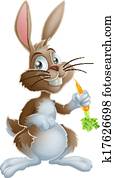 Bunny rabbit and carrot Bunny rabbit and carrot