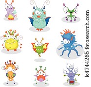Cartoon monsters Cartoon monsters