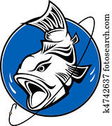 Fishing symbol Fishing symbol
